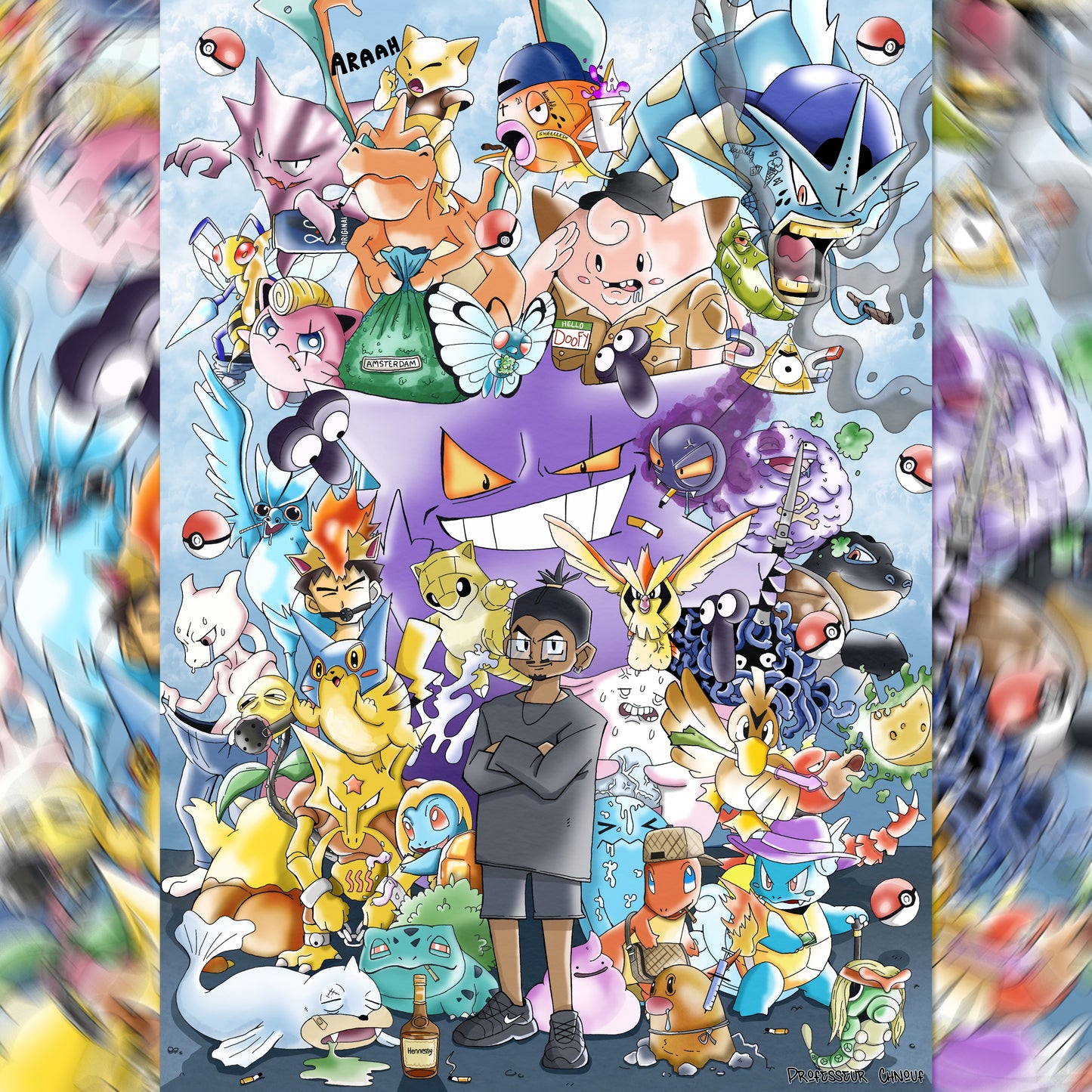"Pékomon Gang" Print A3
