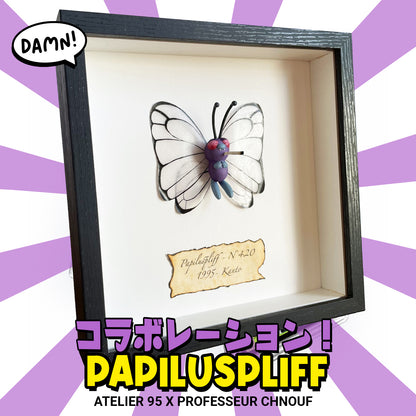 Cadre Papiluspliff 3D + carte gradée (Collab)