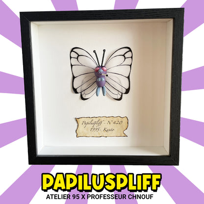 Cadre Papiluspliff 3D + carte gradée (Collab)